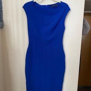 ZARA Blue Bodycon Office Dress